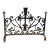 Antique Christian Tabernacle Artisan Made Wrought Iron Fire Place Screen For Sale