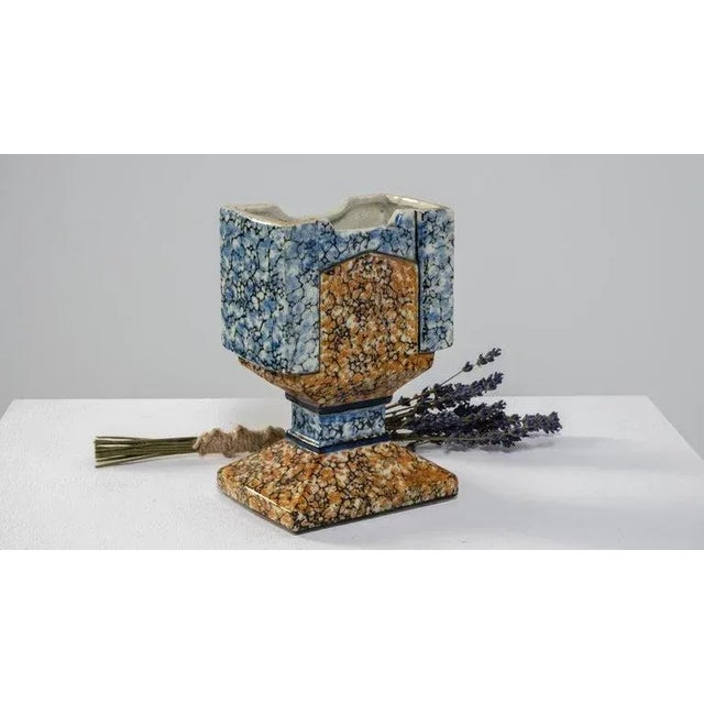 Brown 1920s French Ceramic Vase For Sale - Image 8 of 11