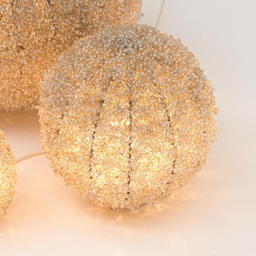Vintage Glass-Pearl Lamps, 1970s, Set of 3 For Sale - Image 8 of 18