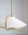 Metal Kelly Wearstler by Visual Comfort Studio Gesture Pendant, Burnished Brass For Sale - Image 7 of 8