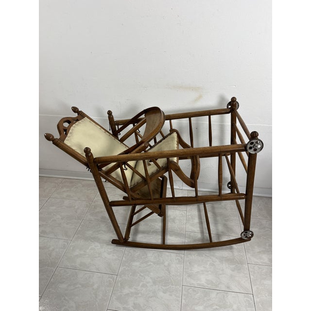 Mid-Century 1930s Italian children's chair/rocking chair Found in a noble villa in my city, Palermo. Fair condition, signs...