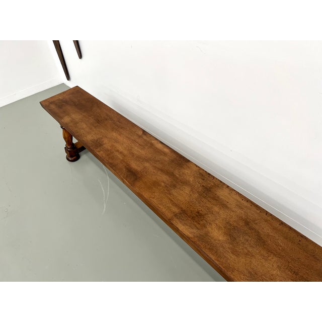 Bench with Baluster Base, 1950s For Sale - Image 12 of 17