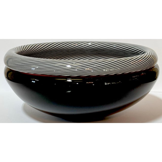 Lino Tagliapietra Zanfirico Bowl, Signed , #25/100, 1986 For Sale - Image 10 of 11