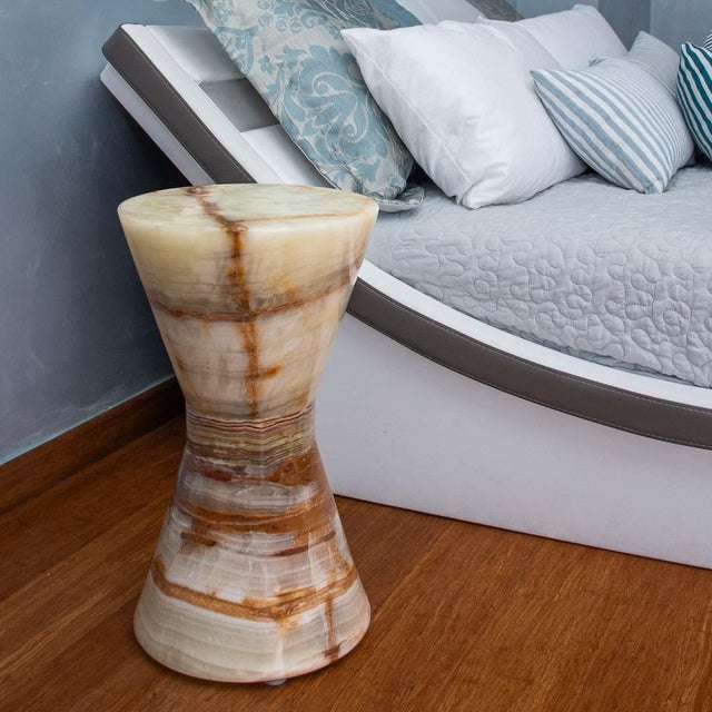 Nighstand in Onyx and Marble by Forzini For Sale - Image 4 of 5
