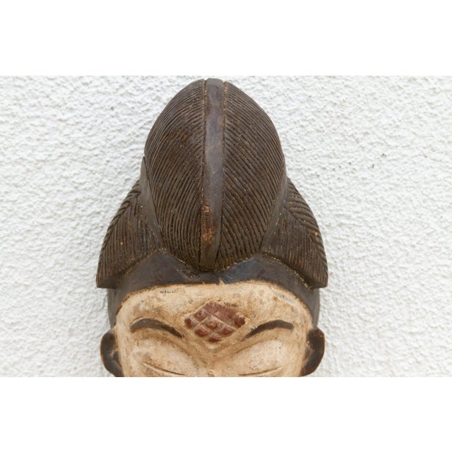 African A Vision of Serene Beauty, Vintage Mask For Sale - Image 3 of 8