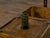 19th Century Rustic Pine or Oak Tantalus Wine Box with Metal Hardware For Sale - Image 11 of 12