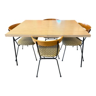 1950’s Dinette Set With 4 Chairs in the Style of Clifford Pascoe For Sale