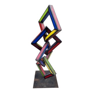 1970s Painted and Welded Sculpture For Sale
