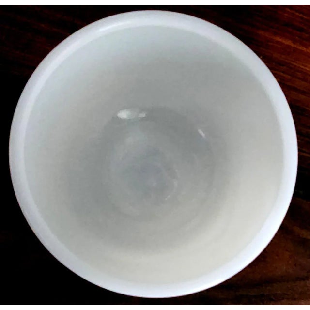 White Antique Late 19th Century Good American Opalescent Fine Glass Small Bowl For Sale - Image 8 of 13
