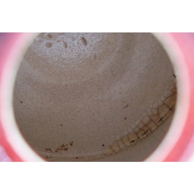 1900s Chinese Oxblood Glaze Stoneware Teapot With Bamboo Handles For Sale - Image 11 of 13