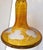 Mid 19th Century Bohemian Amber Compote Cut Crystal Engraved Country Scene of Deer For Sale - Image 11 of 12