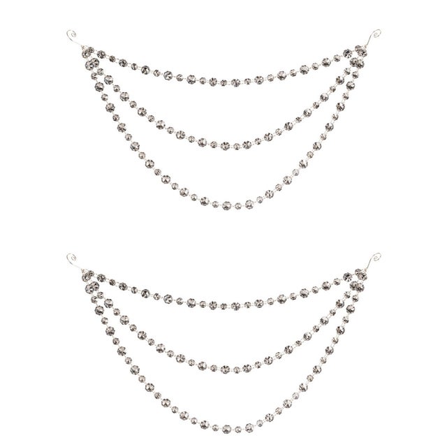 Rustic Triple Strand Bead Garland (Set of 2) For Sale - Image 3 of 3
