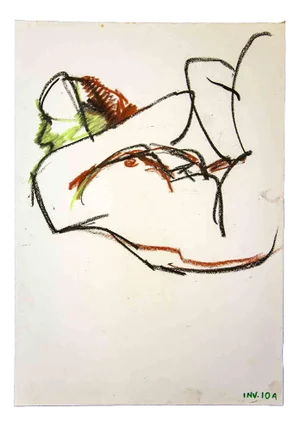 Leo Guida, Female Figure, Original Drawing, 1970s