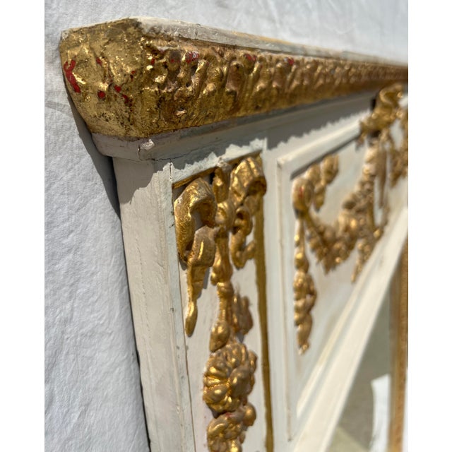 19th Century French Trumeau Mirror For Sale - Image 10 of 16