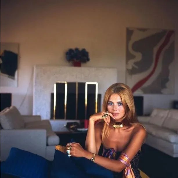 Britt Ekland 1969 Film star Britt Ekland (Britt-Marie Eklund) in Porto Ercole, Italy. 1969. Slim Aarons Slim Aarons was...