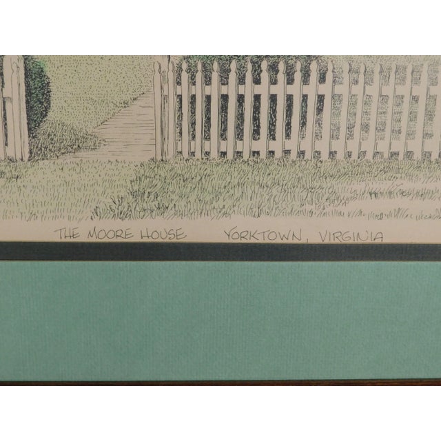 Off-white Clark M. Goff Framed Print "The Moore House, Yorktown, VA" For Sale - Image 8 of 12