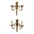 Mid 20th Century Pair of French Empire Gilt Bronze Empire Sconces For Sale