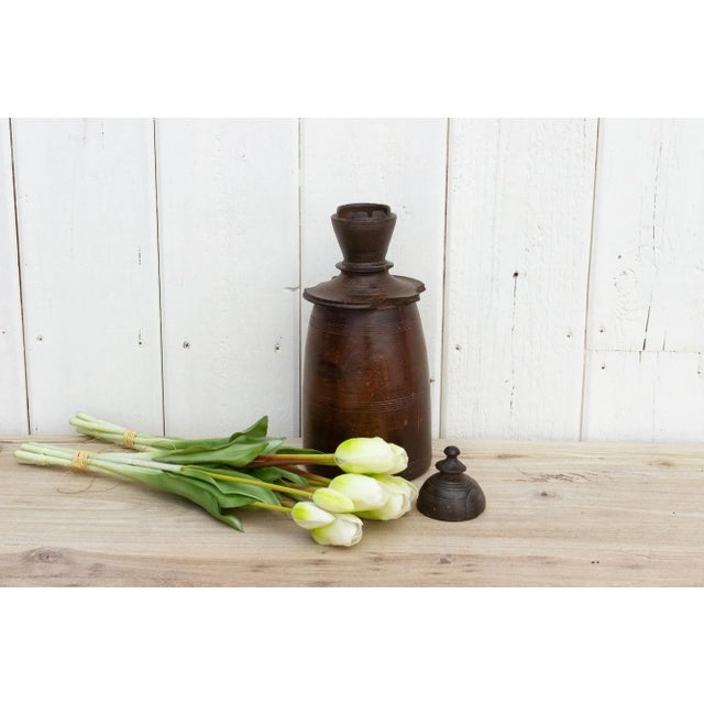 Asian Antique 19th Century Bulbous Nepalese Antique Jar For Sale - Image 3 of 11