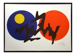 Robert Shigeo "Calligraphic Composition" Hand Signed Lithograph