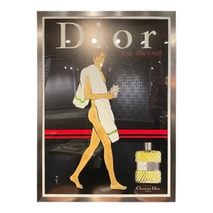 1980s “Eau Sauvage” Dior Poster