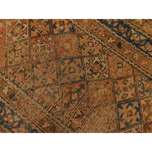 Textile Distressed Antique Persian Rug For Sale - Image 7 of 13