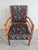 Wood Art Deco Armchairs in Walnut with Floral Plush Upholstery, 1930s, Set of 2 For Sale - Image 7 of 15