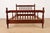 Brown Ethan Allen Style American Colonial Carved Mahogany Full Size Spindle Bed For Sale - Image 8 of 8