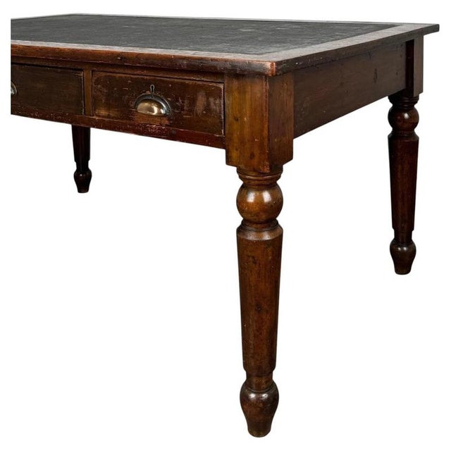 19th Century Mahogany Writing Table from Holland & Sons For Sale - Image 4 of 10