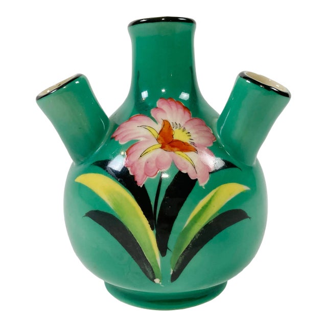 Antique Japanese Hand-Painted Porcelain Tulipiere For Sale