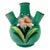 Antique Japanese Hand-Painted Porcelain Tulipiere For Sale