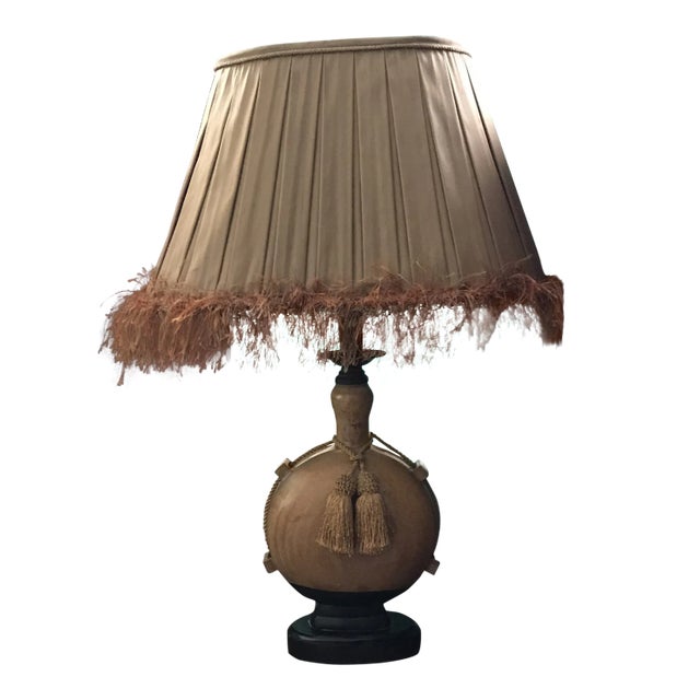 Mainland Smith Tassel Lamp and Shade For Sale