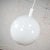 Mid Century Modern Blown Milk Glass Large Globe Pendant Light by Lite Trend of La Palma Ca For Sale - Image 9 of 12