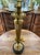 Brass Mid to Late Twentieth Century Tall Antique Brass Candlestick Lamp For Sale - Image 8 of 9