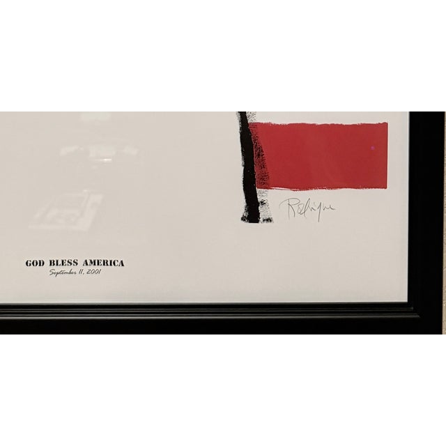 Contemporary Rodrique 9/11 Blue Dog Print - God Bless America For Sale - Image 3 of 3
