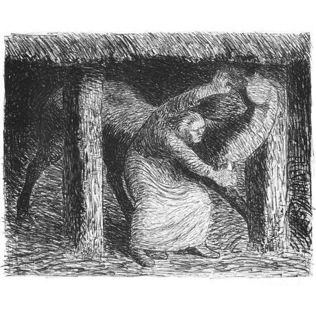 Ernst Barlach, The Murderess, 1912, Lithograph For Sale - Image 4 of 4