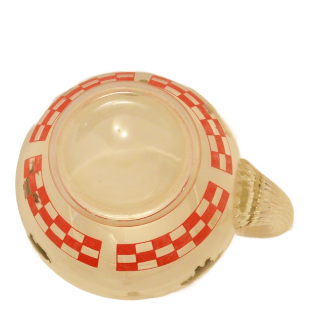 Transparent Rare 1950s Federal Glass "Scottie Dog" Ball Pitcher & 7-Piece Set For Sale - Image 8 of 12