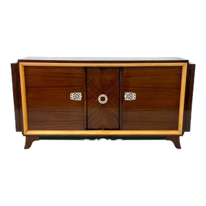 French Art Deco Rosewood Sideboard With Bar, 1940's