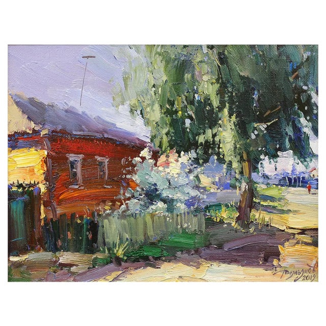 Yuriy Demiyanov, Jasmine Bush, 2019, Oil on Canvas For Sale