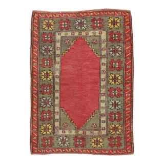 Galerie Shabab Collection Early 20th Century Turkish Oushak Throw Rug For Sale