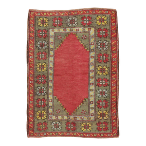 Galerie Shabab Collection Early 20th Century Turkish Oushak Throw Rug
