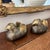 Japanese Japanese Fine Antique Pair Gilt Bronze Mandarin Duck Screen Holders For Sale - Image 3 of 5