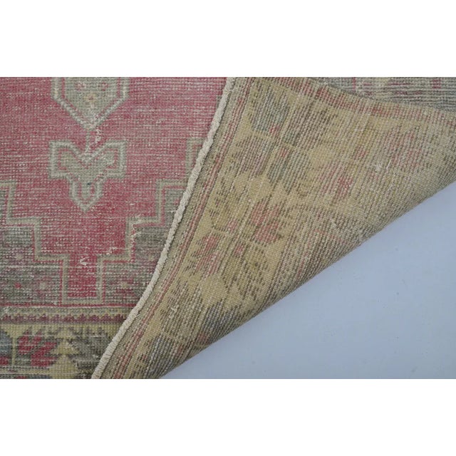 Textile Vintage Anatolian Oushak Rug For Sale - Image 7 of 10