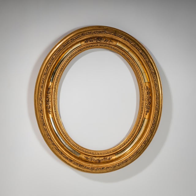Oval Giltwood Mirror Frame, 19th Century For Sale - Image 7 of 7