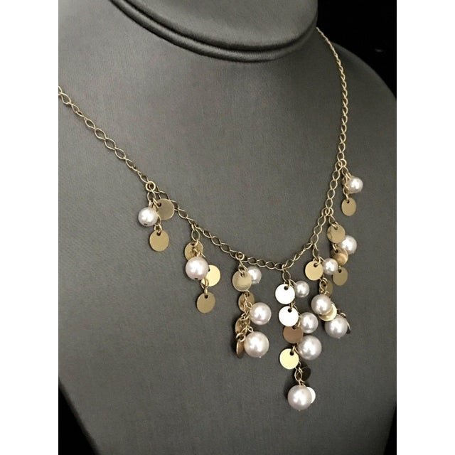 Akoya Pearl Necklace 14k Gold Hi Fashion Italy Certified For Sale - Image 4 of 9