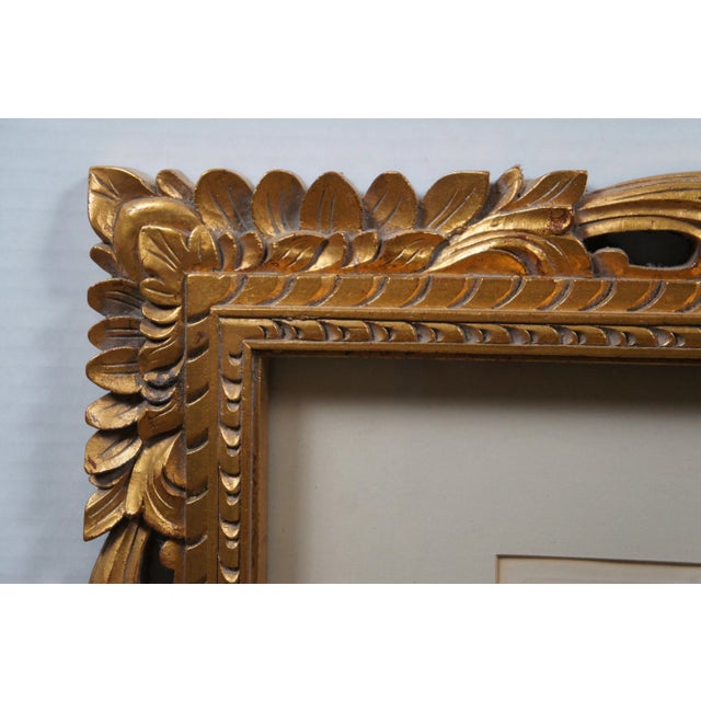 Antique French Les Cadeaux De Noce Baroque Wedding Palace Etching 25" For Sale - Image 10 of 12