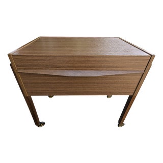 Vintage Rolling Sewing Cabinet, 1970s For Sale