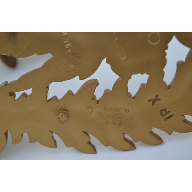 Plastic Late 20th Century Gothic Revival Burwood Gold Sconces- A Pair For Sale - Image 7 of 7