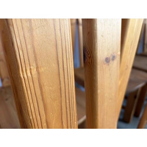 1970s Pine Wood Dining Chairs from Effezeta, Italy, 1970s, Set of 10 For Sale - Image 5 of 10