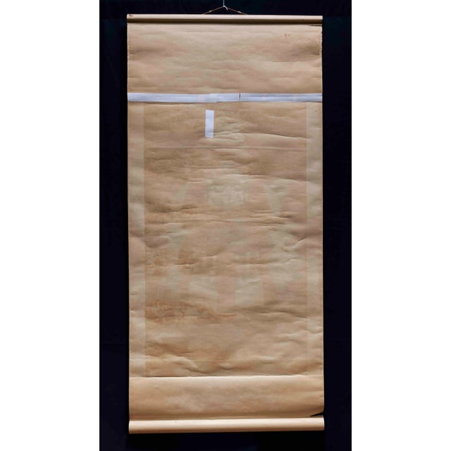 Pair of 19th Century Chinese Hand Painted Empress & Emperor Scrolls For Sale - Image 4 of 11