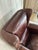 1990s Baxter Italian Brown Leather Club Armchair – Modern Sculptural Lounge Chair For Sale - Image 13 of 14
